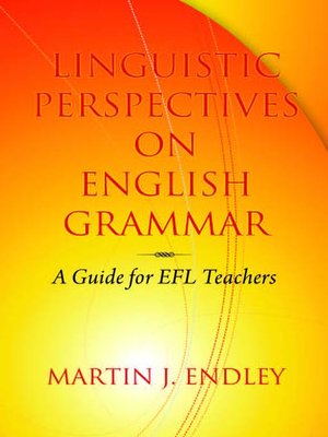 cover image of Linguistic Perspectives on English Grammar